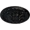 Ekena Millwork Stockport Ceiling Medallion, Hand-Painted Jet Black, 11 3/4"OD x 3/8"P CM12STBLF - alternate 2